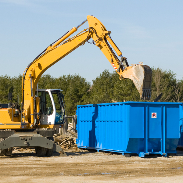 are there any restrictions on where a residential dumpster can be placed in Ivanhoe